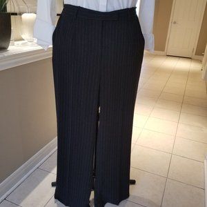 Plus Size 18W / 20W Women's Black Pinstripe Pant